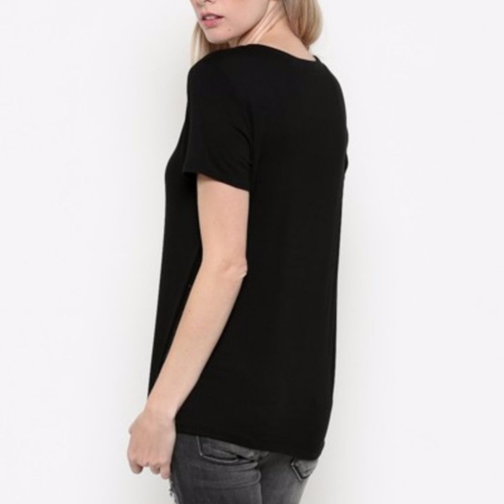 NWT Mauve Colored Strap Tee Shirt PRICE IS… - Picture 4 of 6